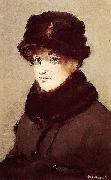 Mery Laurent au chapeau de loutre Edouard Manet